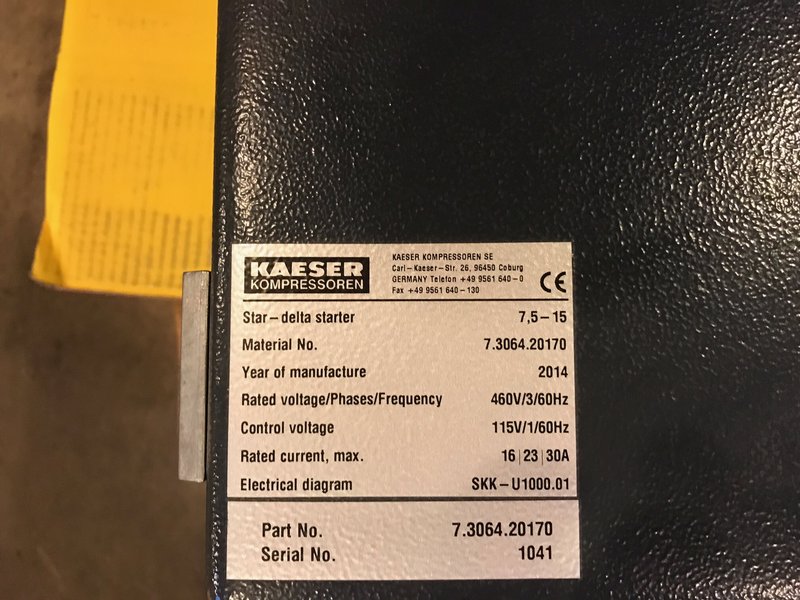 New 20 Hp Kaeser BB89C Blower unit, never been used