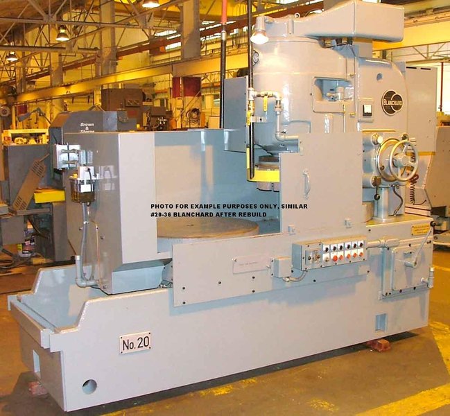 Blanchard #20K-36, 36" Vertical Spindle Rotary Surface Grinder, Remanufactured W/ 1 YR Warranty
