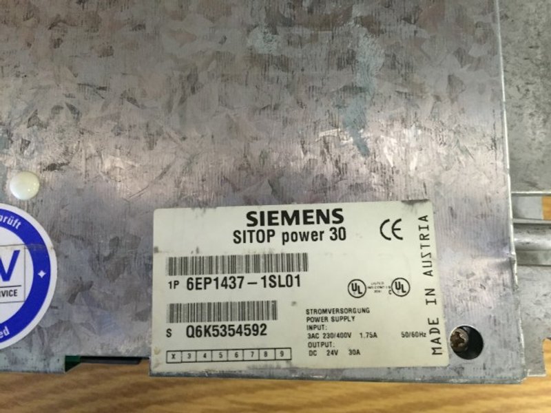 Siemens SITOP Power 30 Cat 6EP1437-1SL011