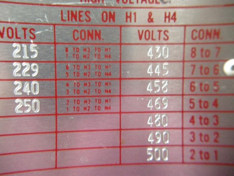 General Electric (3) Interconnected 37.5 kVA Transformers