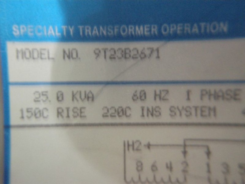 General Electric 25 kVA Single Phase Transformer