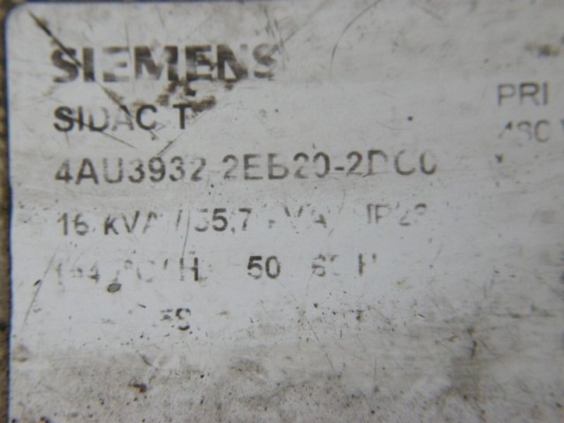 Siemens 16 kVA Three Phase Transformer