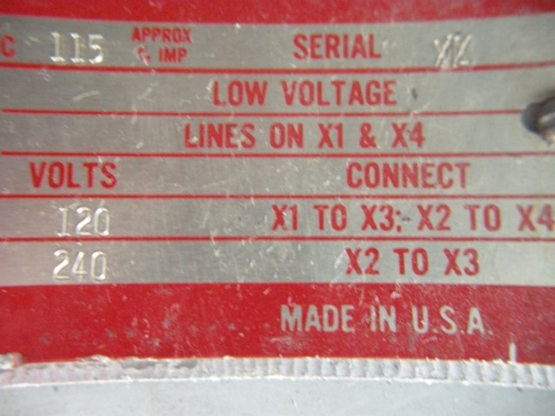 General Electric 15 kVA Single Phase Transformer