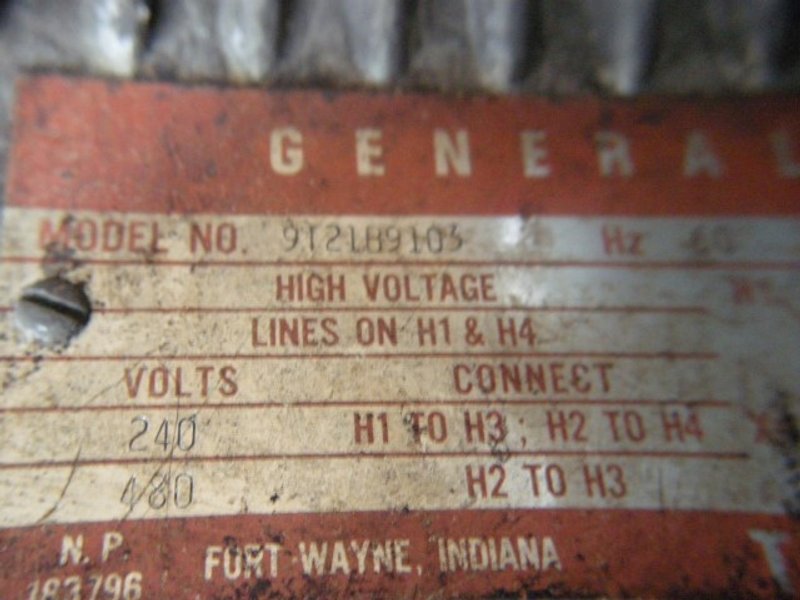 General Electric 15 kVA Single Phase Transformer