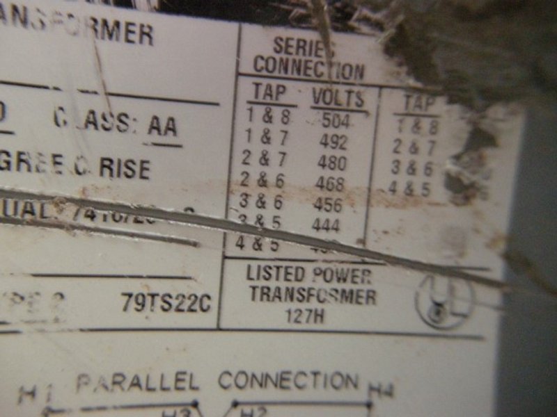 Square D 25 kVA Single Phase Transformer