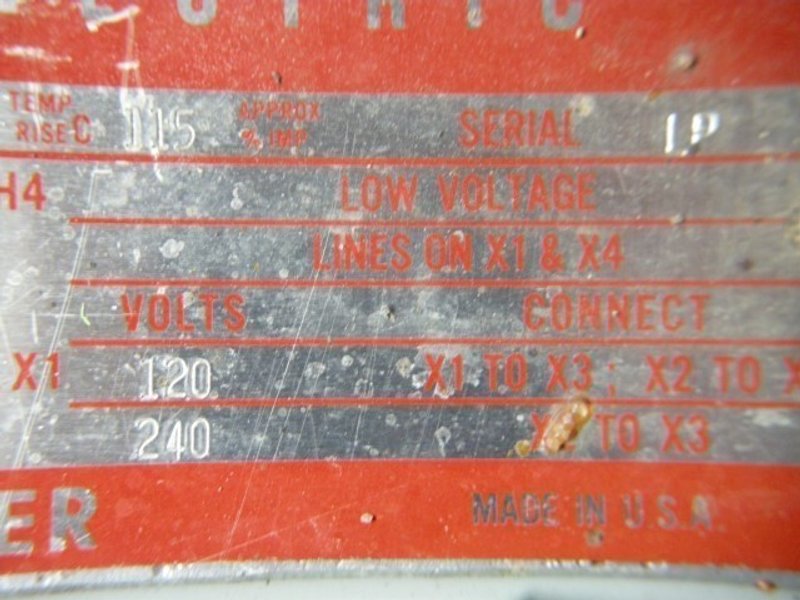 General Electric 10 kVA Single Phase Transformer