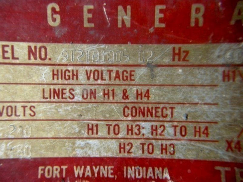 General Electric 7.5 kVA Single Phase Transformer