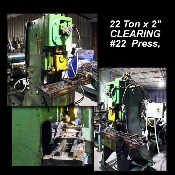 22 Ton x 2" CLEARING #22 Press
