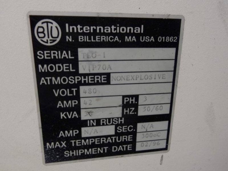 BTU International VIP 70A Reflow Oven