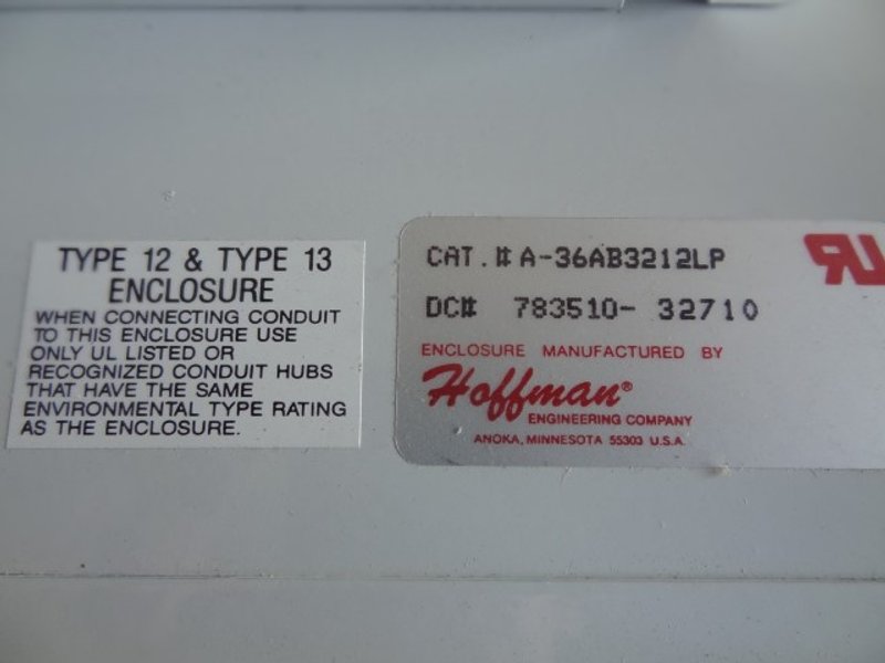 32&quot; x 36&quot; x 12&quot; Hoffman Electrical Enclosure