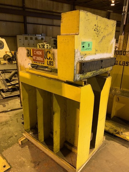 30,000 LBS X 60" COIL LIFTING "C" HOOK WITH STAND. STOCK # 0916519