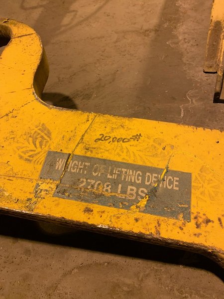 20,000 LBS X 60&quot; COIL LIFTING &quot;C&quot; HOOK