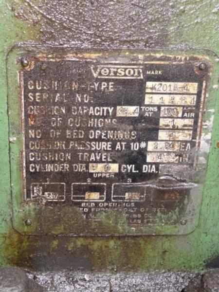 180-Ton Verson Gap Press Model 9-F