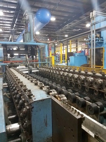 18 Stand x 1-1/2&quot; x 40&quot; Bradbury Dual Head Rollforming Line