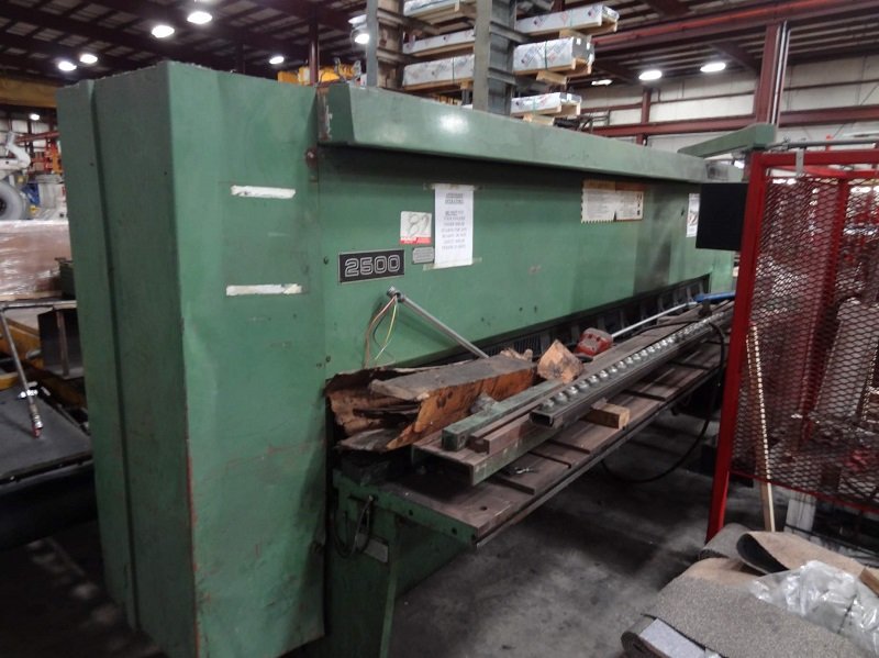12' x 1/4" Cincinnati Model 2500 Mechanical Squaring Shear