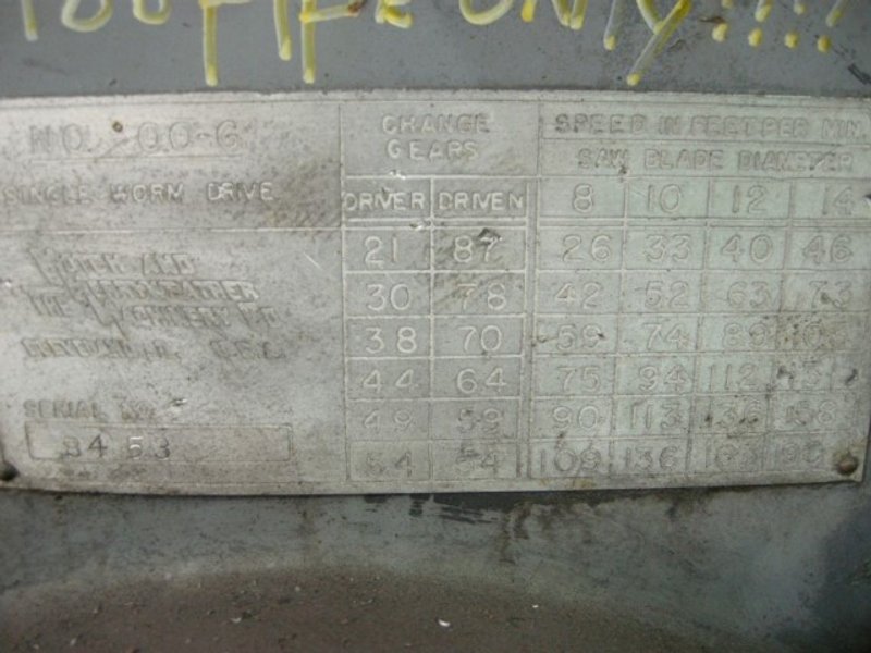 Motch &amp; Merryweather Model 00-G 14" Cold Saw