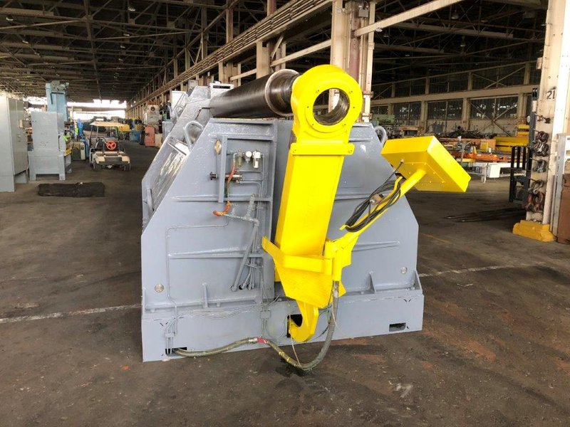 10' X 1/2" HAEUSLER DOUBLE INITIAL PINCH PLATE BENDING ROLL. STOCK # 0302618.