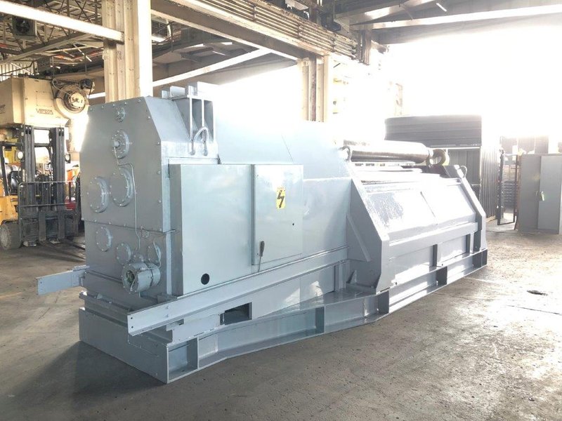 10' X 1/2" HAEUSLER DOUBLE INITIAL PINCH PLATE BENDING ROLL. STOCK # 0302618.