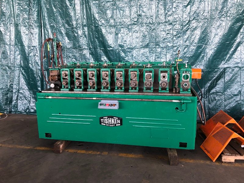 8 STAND x 1-1/2&quot; x 9&quot; TISHKEN SHMW 1 1/2 ROLLFORMER. STOCK # 0511419