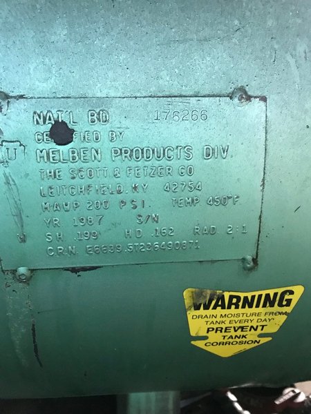 Speedaire  10HP Piston Type Air Compressor