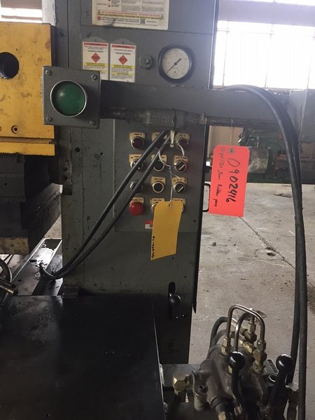 150 TON BIPEL SINGLE POST HYDRAULIC PRESS. STOCK # 0902416