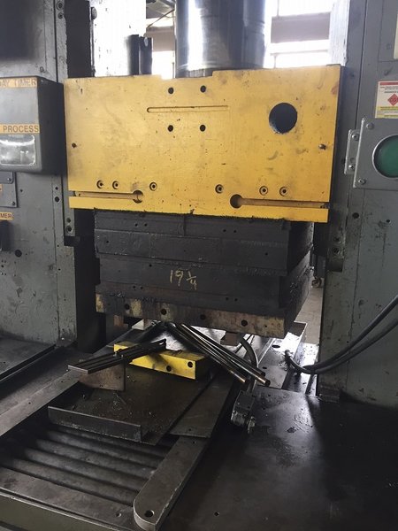 150 TON BIPEL SINGLE POST HYDRAULIC PRESS. STOCK # 0902416