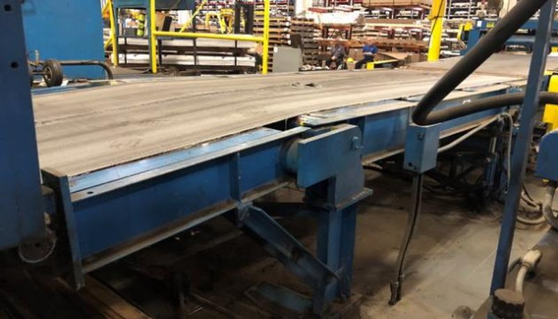 60" x  .188" Herr Voss Drop Stacker with Blower and Side Discharge