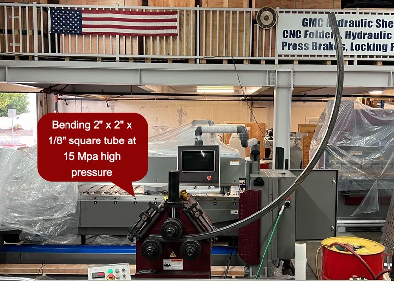 PRB-55H-3PH Angle Iron Ring Roller, Hydraulic Tube Bender