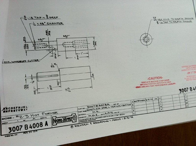 National Model 3-3 Nut Former 