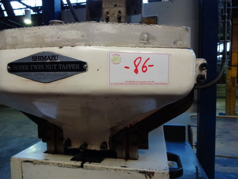 Shimazu Model Super 3-F Twin Spindle Nut Tapper