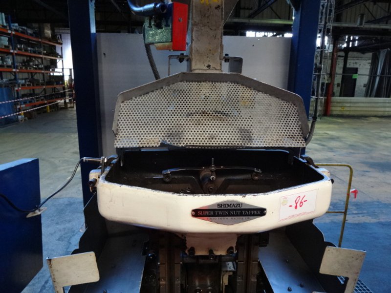 Shimazu Model Super 3-F Twin Spindle Nut Tapper