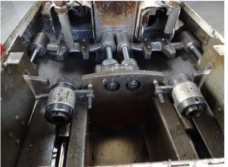 Shimazu Model Super 3-F Twin Spindle Nut Tapper