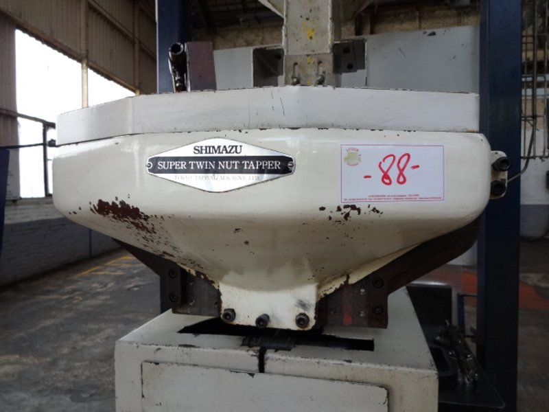 Shimazu Model Super 3-F Twin Spindle Nut Tapper
