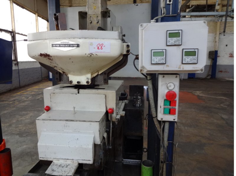 Shimazu Model Super 3-F Twin Spindle Nut Tapper