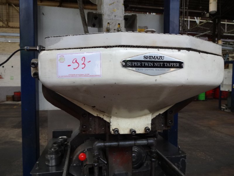 Shimazu Model Super 3-F Twin Spindle Nut Tapper