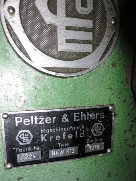 Peltzer &amp; Ehlers Model NKW-12 Combined Thread Rolling and Pointing Machine 