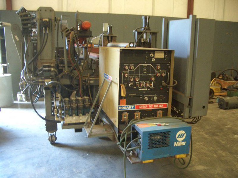 72&quot;(1828MMmm)x.375&quot;(9.5mm) COIL END JOINING WELDER, HOBART 300 AMP WELDER(12264)
