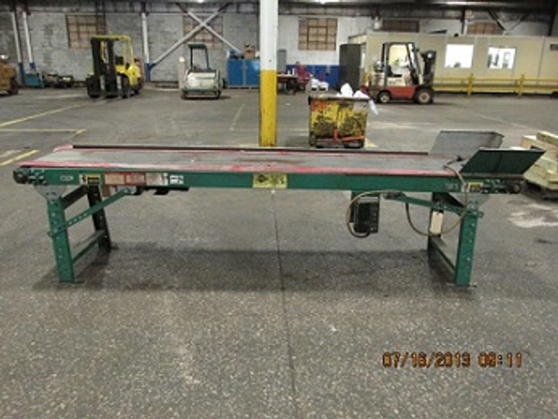 AUTOMATED CONVEYOR SYSTEMS 16" X 115" FLAT BELT TYPE