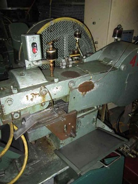 WATERBURY FARREL # 10 SIDE FEED HAND FEED FLAT DIE THREAD ROLLER
