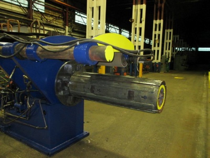 50" X 30,000 LBS (EST)PAXSON MANDREL UNCOILER W/ HOLD DOWN ROLL