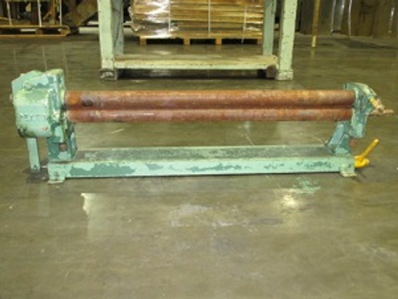 3' X 16 GA PEXTO 3 ROLL INITIAL PINCH ROLL ON STAND