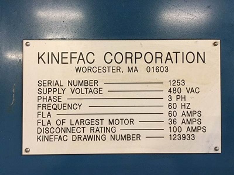 KINEFAC # MC-25 2 DIE CYLINDRICAL THREAD ROLLER