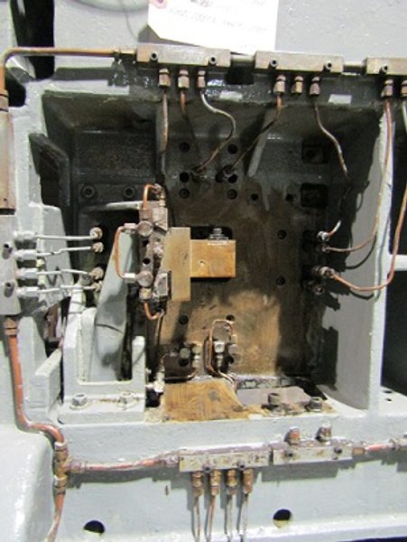 TORRINGTON # V80 VERTI-SLIDE MACHINE W/ COIL STOCK STAND