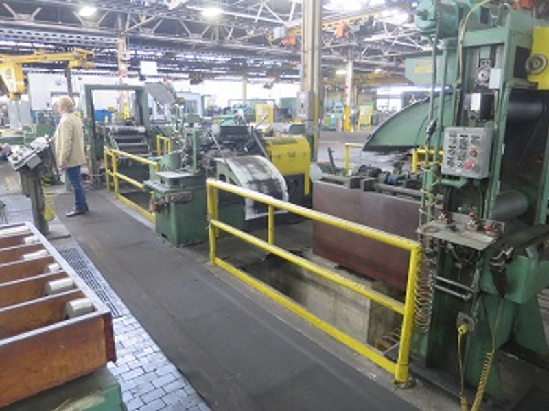 18” X .003” X 8,000# RUESCH RING TYPE PRECISION DOUBLE LOOP SLITTING LINE