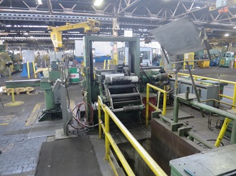 18” X .003” X 8,000# RUESCH RING TYPE PRECISION DOUBLE LOOP SLITTING LINE