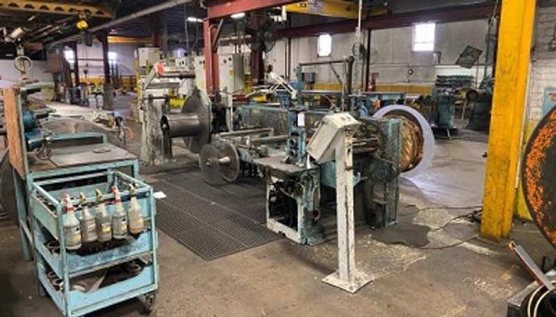 18" X 2.625" X 6000 LBS.  RUESCH RING TYPE SLITTING LINE