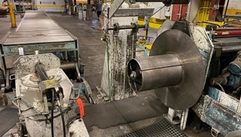 18" X 2.625" X 6000 LBS.  RUESCH RING TYPE SLITTING LINE