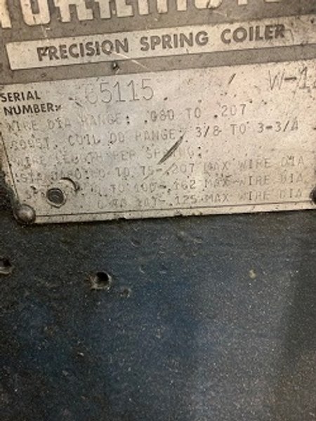 TORRINGTON # W125 COILER