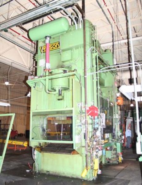 400 Ton, VERSON S4-400-96-60T, 8"STR, 79.5"SH, 12-75SPM, 96" X 60"BA, ROLLING BO