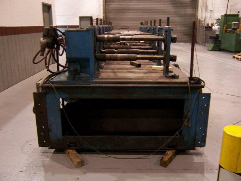 9 STAND DAHLSTROM ROLL FORMER, 30&quot; ROLL SPACE, 2&quot; DIA ROLLERS, AMS CONTROL, MINSTER AIR CLUTCH/BRAKE